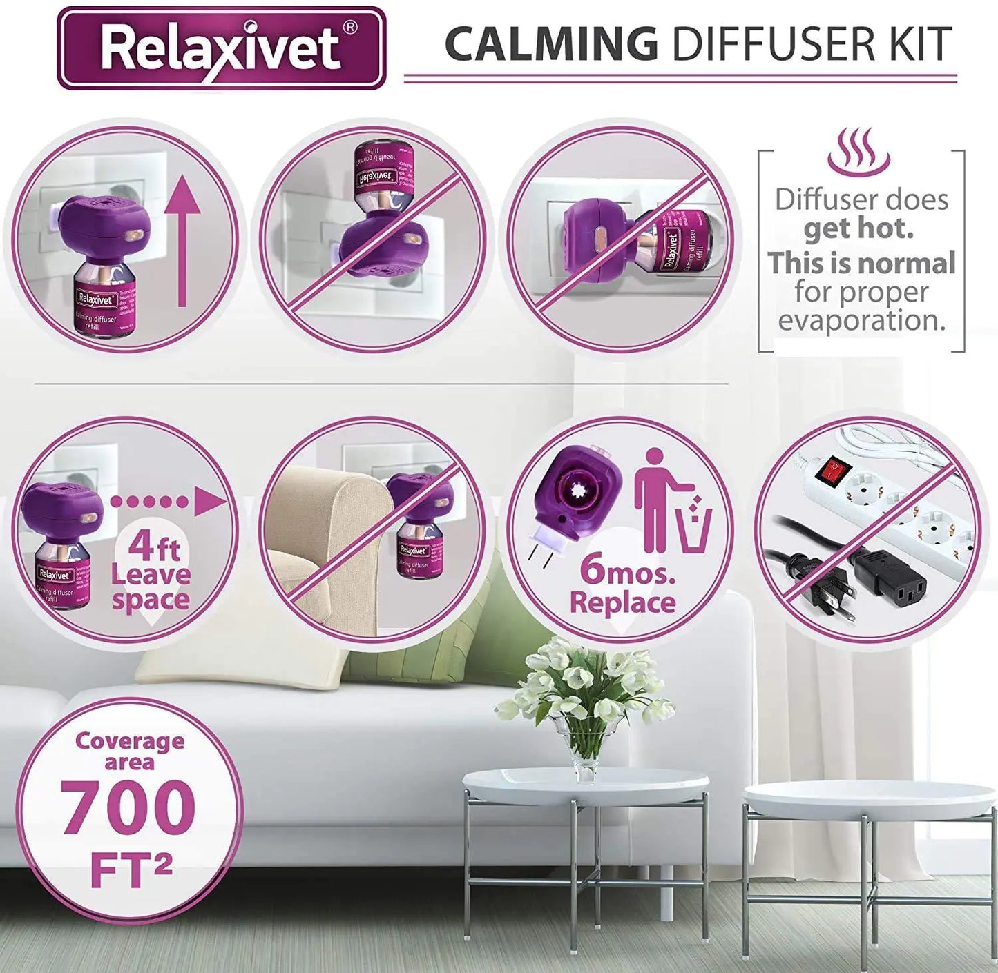 Cat Calming Diffuser Refill 6 Pack