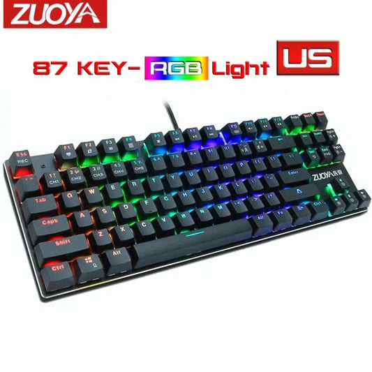 RGB Mix Backlit Wired Gaming Mechanical Keyboard