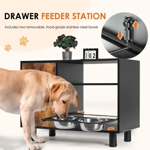 Large Pet Feeder Station