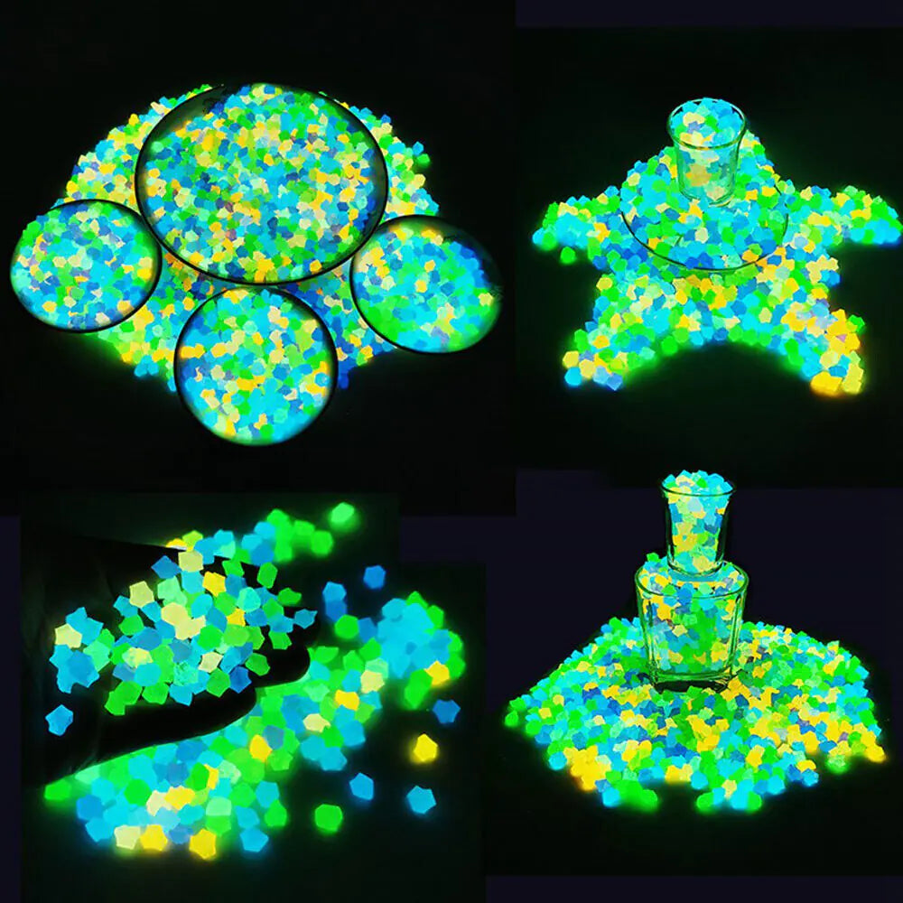 Glow in The Dark Stones for Garden or Fish Tank - 300PCS