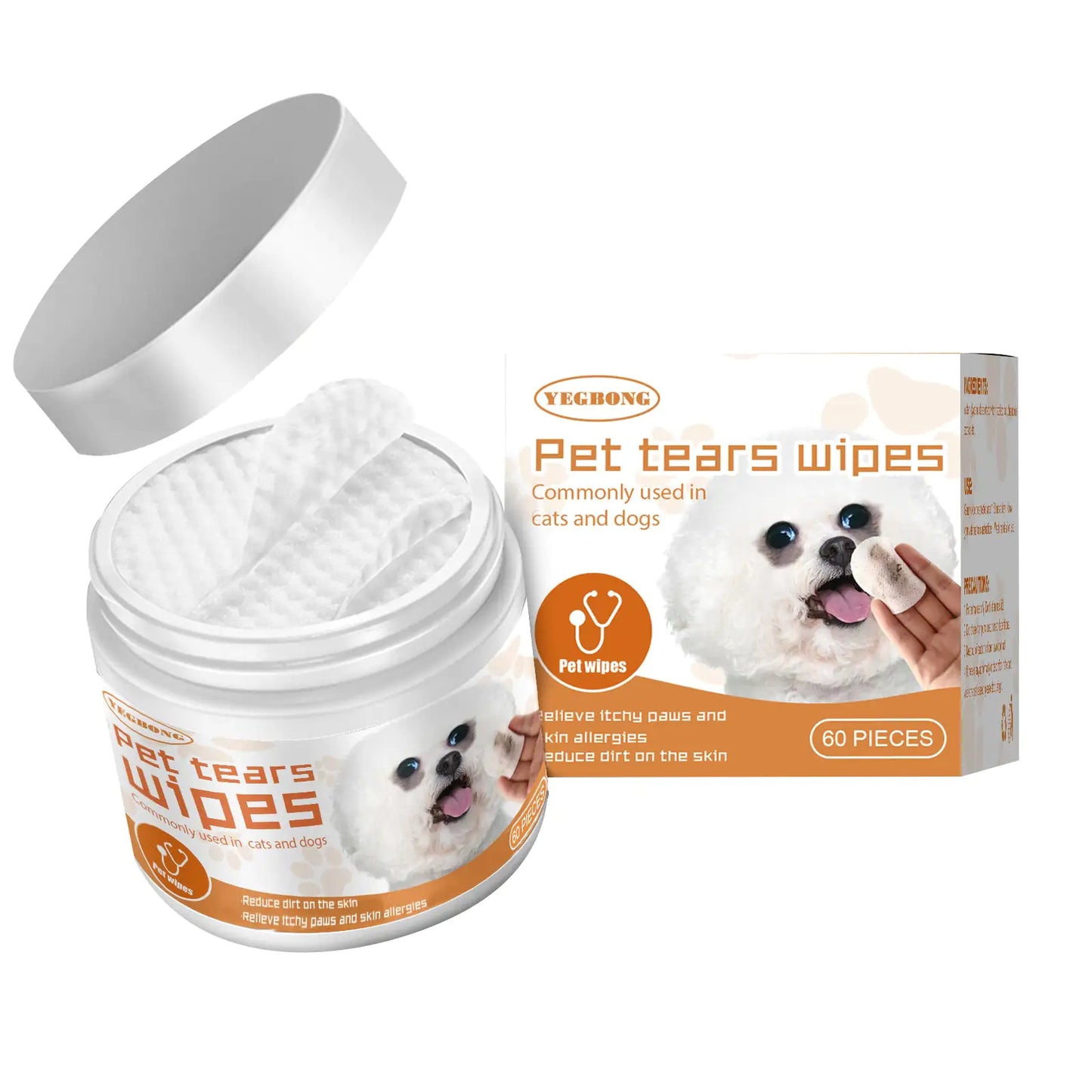 Cotton Eye Wipes For Dogs And Cats