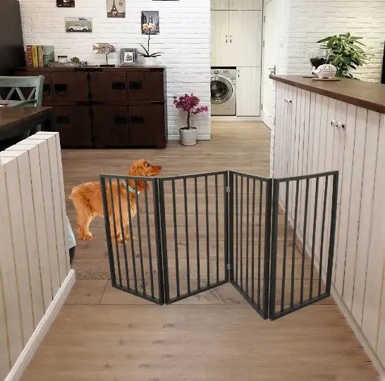 Wooden Dog Gate For Doorways