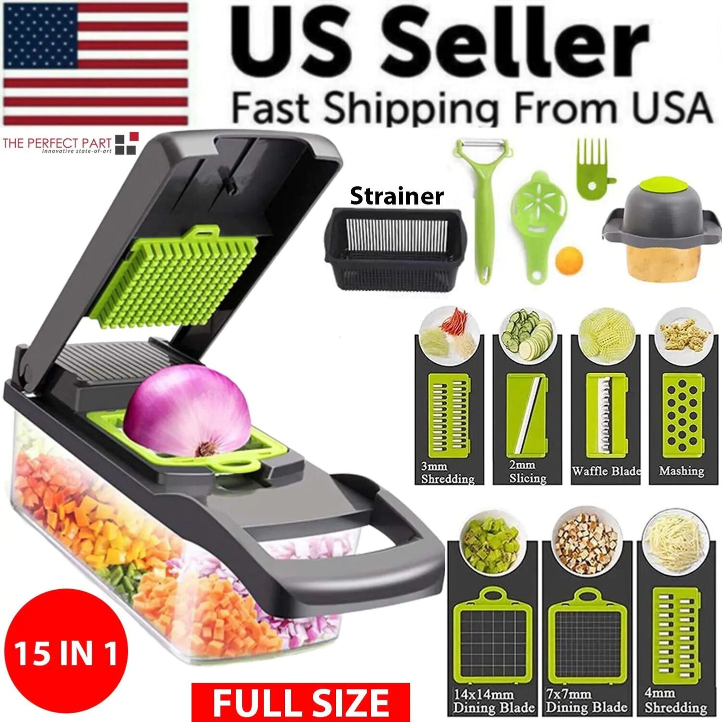 14-In-1 Vegetable and Fruit Chopper