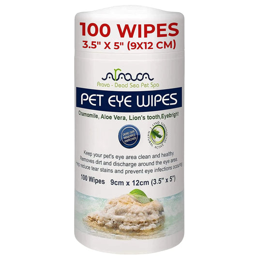 Eye Wipes for Dogs & Cats 100 Count Medicated