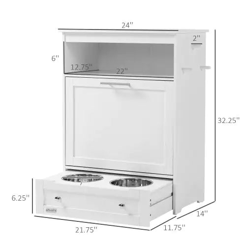 Pet Feeder Station White