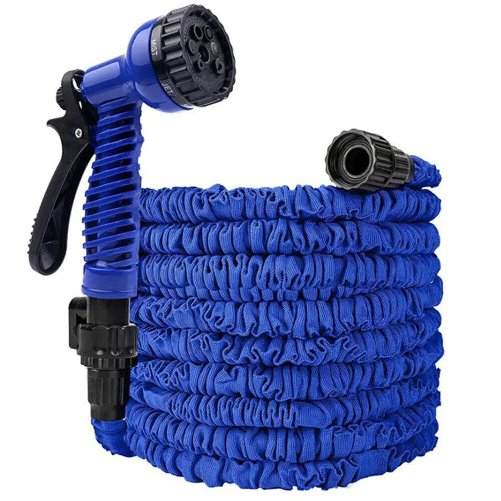 Expanding Flexible Garden Water Hose w Spray Nozzle 25, 50, 75, 100FT