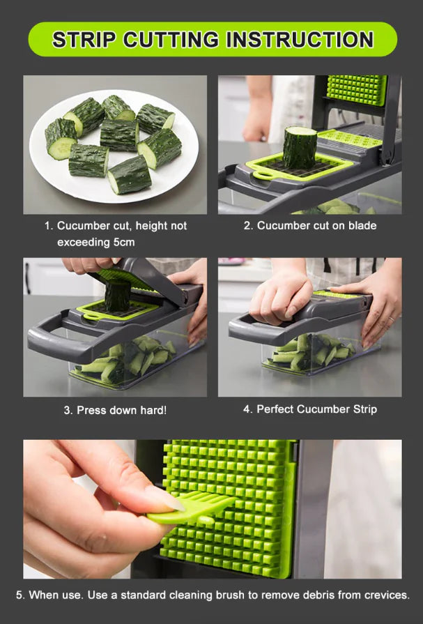 14-In-1 Vegetable and Fruit Chopper