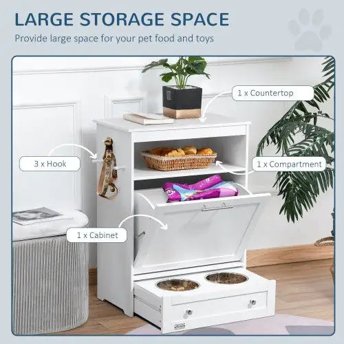 Pet Feeder Station White