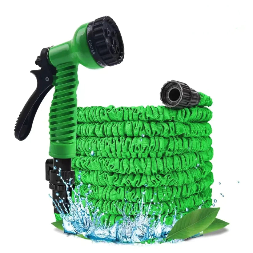 Expanding Flexible Garden Water Hose w Spray Nozzle 25, 50, 75, 100FT